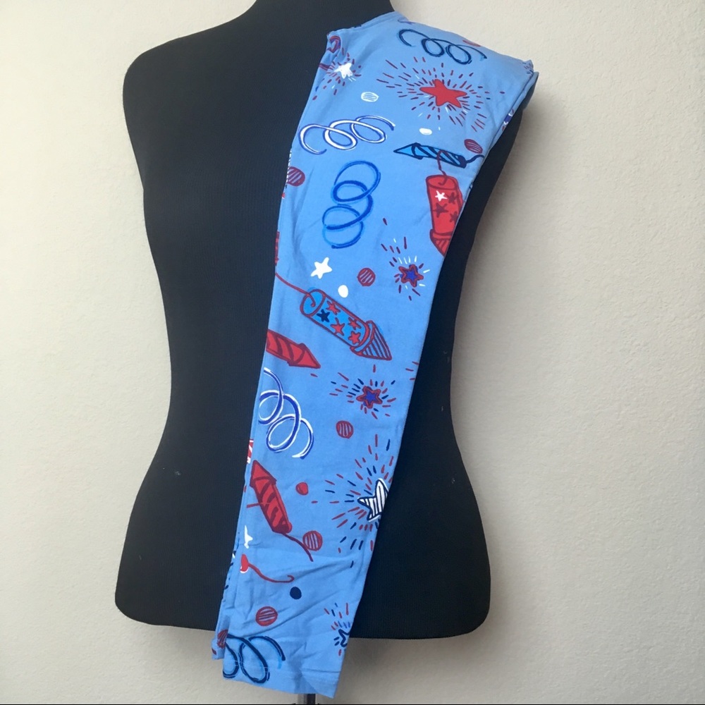 NWT LuLaRoe AMERICANA Tween Leggings